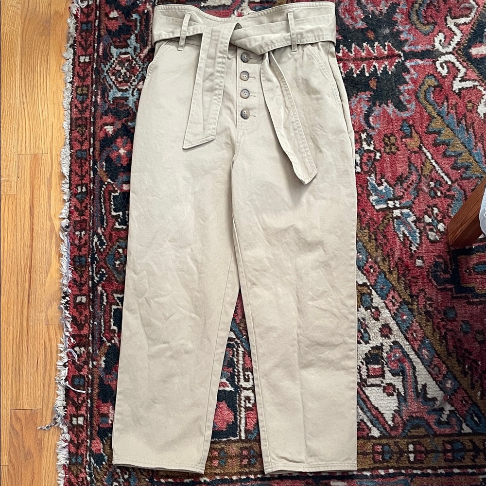 Sezane Leandro High Rise Trousers Pants